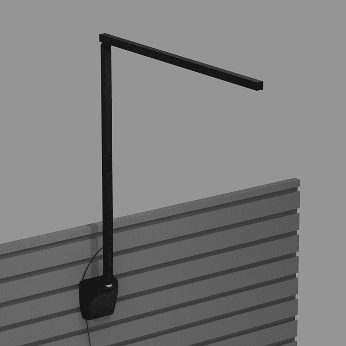 Koncept ZBD1000-MTB-SLT Z-Bar Gen 4 Contemporary Matte Black LED Slatwall Lighting Swing Wall Arm Lamp