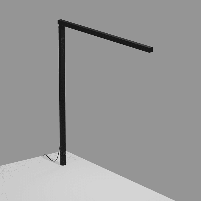 Koncept ZBD1000-MTB-THR Z-Bar Gen 4 Modern Matte Black LED Through-Table Task Lamp