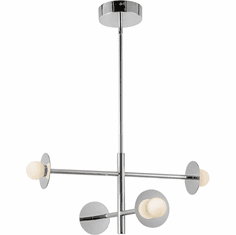 Kuzco CH15504-CH-UNV Elixir Modern Chrome LED Mini Lighting Chandelier