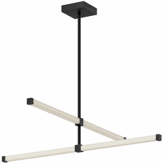 Kuzco FM23534-BK Blade Contemporary Black LED Flush Mount