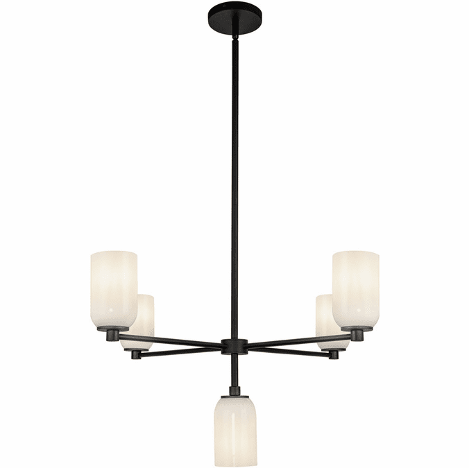 Kuzco CH57731-BK/GO Nola Contemporary Black Chandelier Light