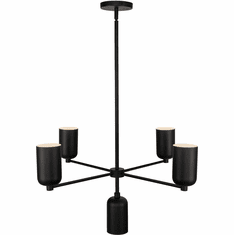 Kuzco CH57731-BK Nola Modern Black Ceiling Chandelier
