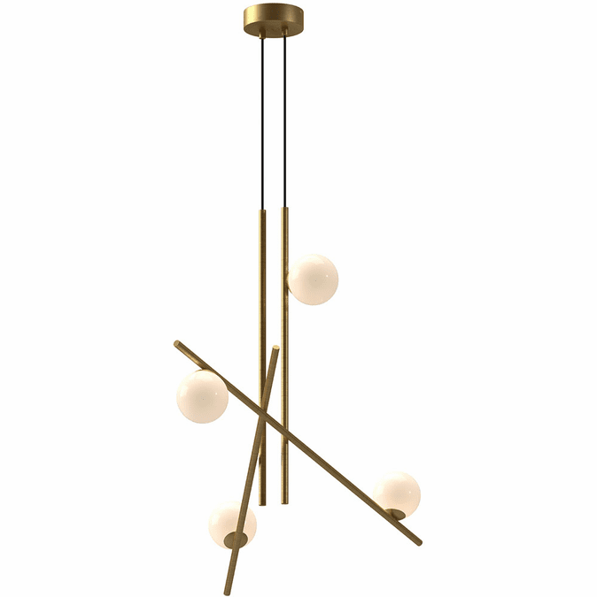 Kuzco CH89832-BG/GO Amara Modern Brushed Gold LED Pendant Lighting Fixture