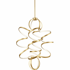 Kuzco CH93941-AN Synergy Contemporary Antique Brass LED 31.5" Pendant Light Fixture