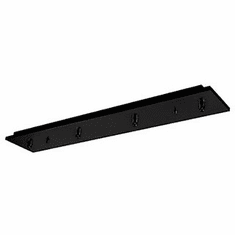 Kuzco CNP04AC-BK Multi-Port Canopy Black 4 Port Canopy
