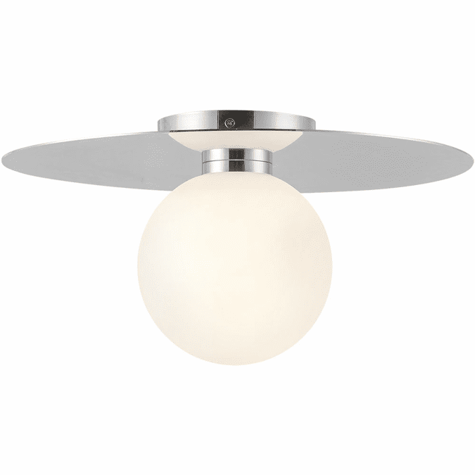 Kuzco FM15514-CH-UNV Elixir Contemporary Chrome LED 14" Ceiling Lighting Fixture