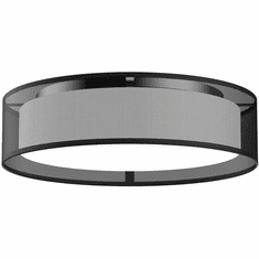 Kuzco FM7916-BOR-5CCT Dalton Contemporary Black Organza LED 16" Flush Lighting