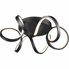 Kuzco FM93820-BK Synergy Modern Black LED Flush Mount Lighting Fixture