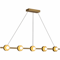 Kuzco LP15548-BG-UNV Elixir Contemporary Brushed Gold LED Island Lighting