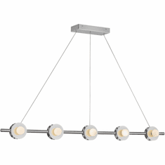 Kuzco LP15548-CH-UNV Elixir Modern Chrome LED Kitchen Island Light