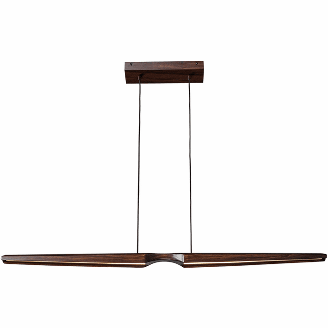 Kuzco LP21647-WT-UNV Dakota Contemporary Walnut LED Island Light Fixture