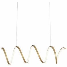 Kuzco LP93742-AN Synergy Contemporary Antique Brass LED Island Light Fixture