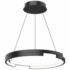 Kuzco PD52719-BK Anello Minor Contemporary Black LED 19" Ceiling Light Pendant