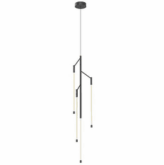Kuzco PD74746-BK Motif Contemporary Black Mini 46" Ceiling Pendant Light