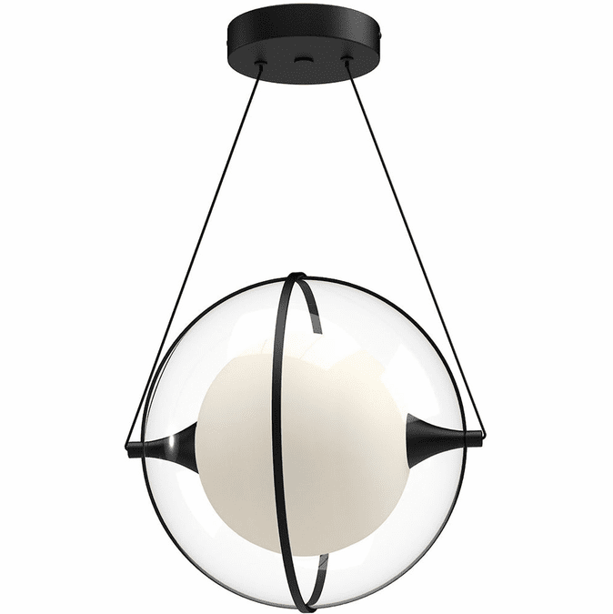 Kuzco PD76712-BK Aries Modern Black LED Ceiling Light Pendant