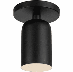 Kuzco SF57704-BK Nola Contemporary Black Flush Mount Ceiling Light Fixture