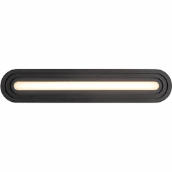Kuzco VL21324-BK-UNV Arco Contemporary Black LED 24" Bathroom Lighting