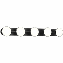 Kuzco VL72237-BK Novel Contemporary Black LED 5-Light Bath Lighting