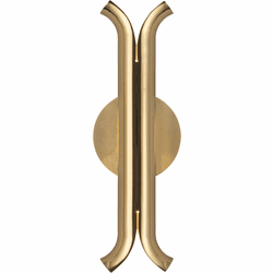 Kuzco WS89714-MRB Husk Modern Metallic Brass LED Lamp Sconce