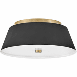 Lark 83513BK Tess Contemporary Black LED 14" Home Ceiling Lighting