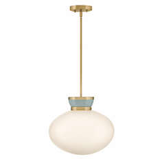 Lark 83604LCB-SF Lucy Contemporary Lacquered Brass LED Hanging Light