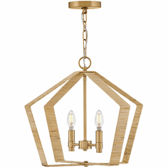 Lark 83647LCB Sammi Modern Lacquered Brass LED Foyer Lighting