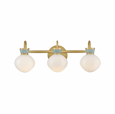 Lark 85593LCB-SF Lucy Contemporary Lacquered Brass LED 3-Light Bath Lighting Sconce