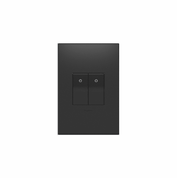 Legrand Adorne AABK1G4 Contemporary Graphite Blank HalfSize Lighting