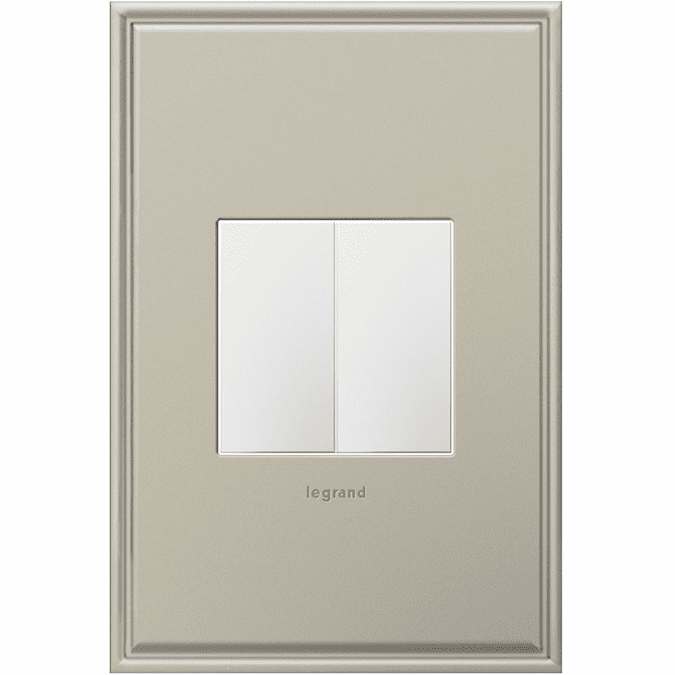 Legrand Adorne AABK1W4 Modern White Blank HalfSize LGRAABK1W4