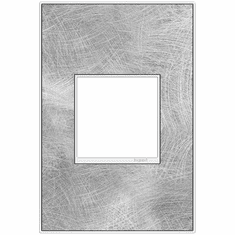 Legrand Adorne AWM1G2SP4 Real Materials Contemporary Spiraled Stainless 1-Gang Wall Plate