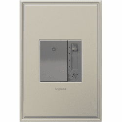 Legrand Adorne Microban AAFN4S16AM4 Contemporary Magnesium Paddle Fan Speed Control