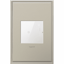 Legrand Adorne Microban ADTH4FBL3PW4 Touch Contemporary White 0-10V Touch Dimmer