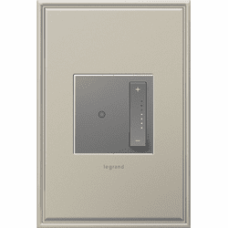 Legrand Adorne Microban ADTP4FBL3PM4 sofTap Modern Magnesium 0-10V sofTap Dimmer