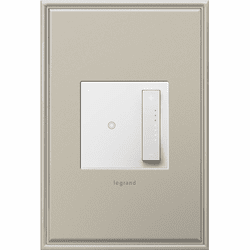 Legrand Adorne Microban ADTP4FBL3PW4 sofTap Contemporary White 0-10V sofTap Dimmer