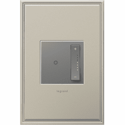 Legrand Adorne Microban ADTP703TUM4 Modern Magnesium sofTap Dimmer 700W (Incandescent Halogen MLV Fluorescent ELV CFL LED)