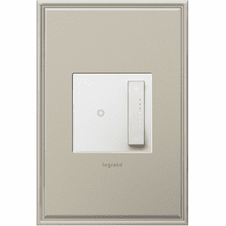 Legrand Adorne Microban ADTP703TUW4 Contemporary White sofTap Dimmer 700W (Incandescent Halogen MLV Fluorescent ELV CFL LED)