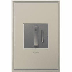 Legrand Adorne Microban ADWR703TUM4 Whisper Modern Magnesium 700W Whisper Tru-Universal Dimmer