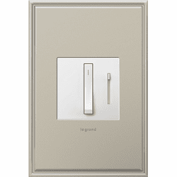 Legrand Adorne Microban ADWR703TUW4 Whisper Contemporary White 700W Whisper Tru-Universal Dimmer