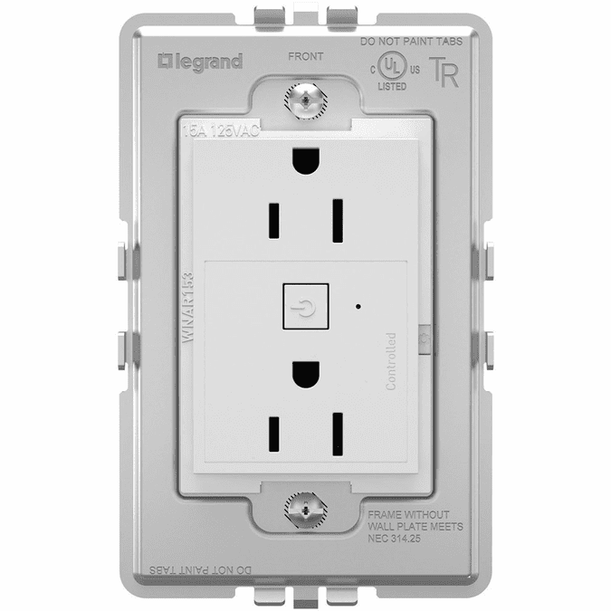 Legrand Adorne WNAR153W1 White Smart 15A Outlet