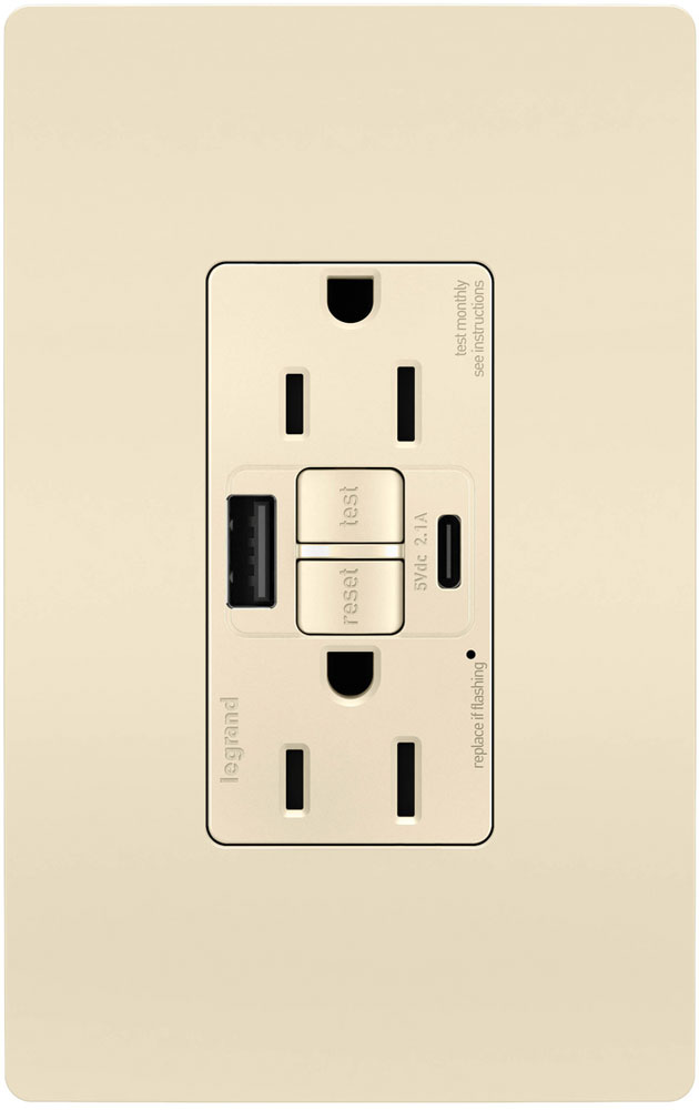 Two 2P E 15A USA Outlet With GFCI Grey - IMP - Foto 2