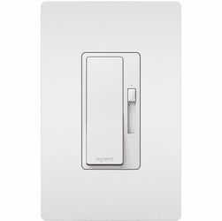 Legrand Radiant RHL153PW Modern White Advanced 150W Single Pole 3-Way Dimmer