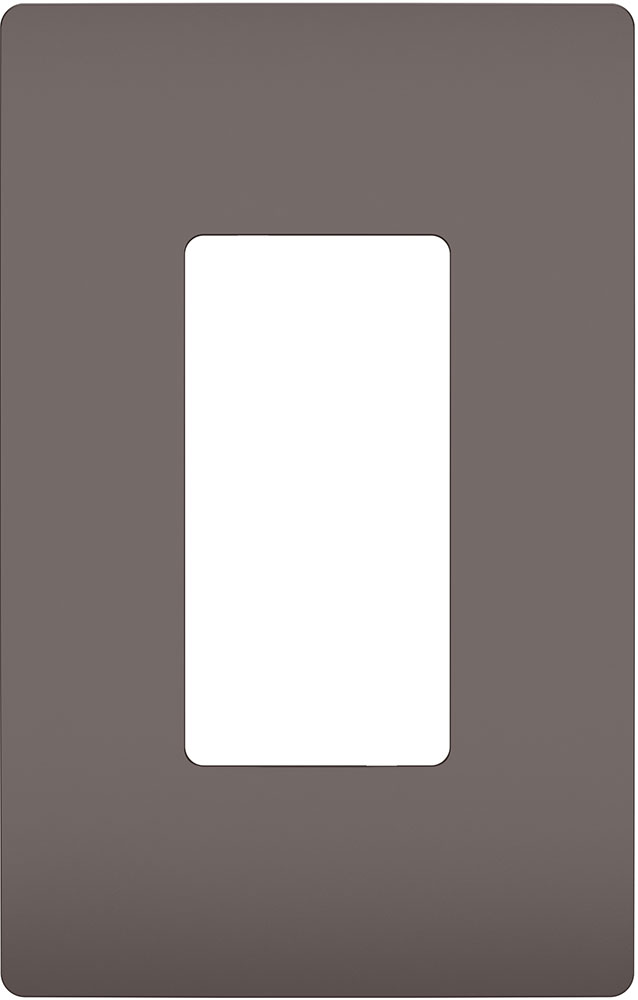 Legrand Radiant RWP26 Modern Brown 1Gang Screwless Wall Plate LGRRWP26