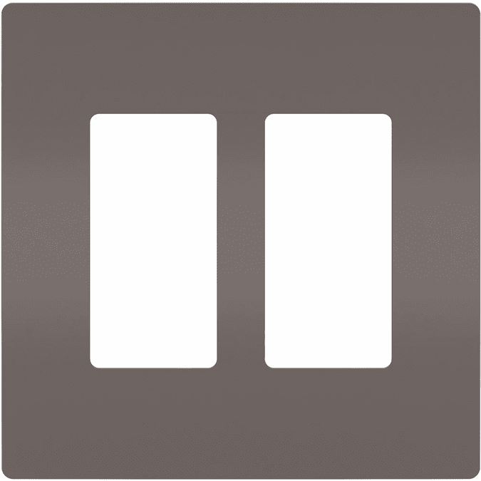 Legrand Radiant RWP262 Contemporary Brown 2Gang Screwless Wall Plate LGRRWP262