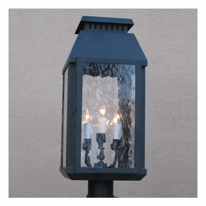 Lighting Innovations P9641 Outdoor 7" Wide x 19" Tall Lamp Post Light Fixture LINP9641