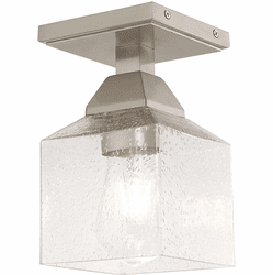 Livex 10380-91 Aragon Contemporary Brushed Nickel Ceiling Lighting Fixture