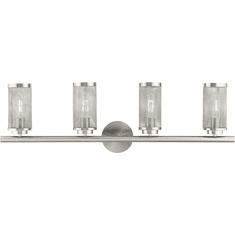 Livex 14124-91 Industro Modern Brushed Nickel 4-Light Vanity Light