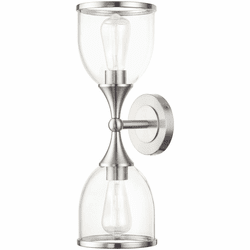 Livex 14132-91 Ashridge Contemporary Brushed Nickel Lighting Sconce