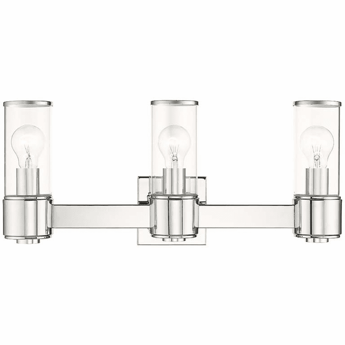 Livex 1714305 Quincy Contemporary Polished Chrome 3Light Bathroom