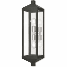 Livex 20583-04 Nyack Black Exterior Wall Mounted Lamp