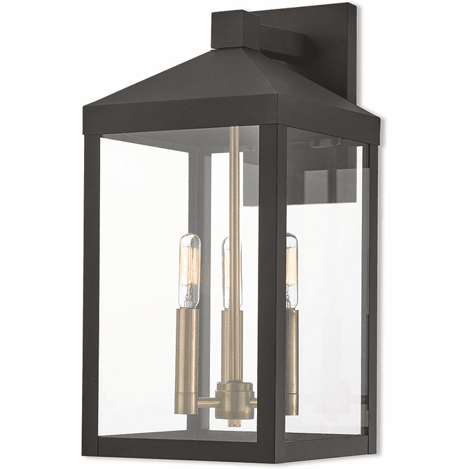 Livex 20584-07 Nyack Bronze Outdoor Wall Sconce
